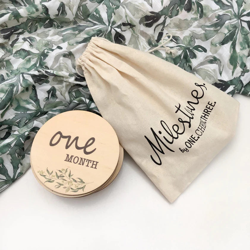 Foliage Baby / Pregnancy Milestone Plaques