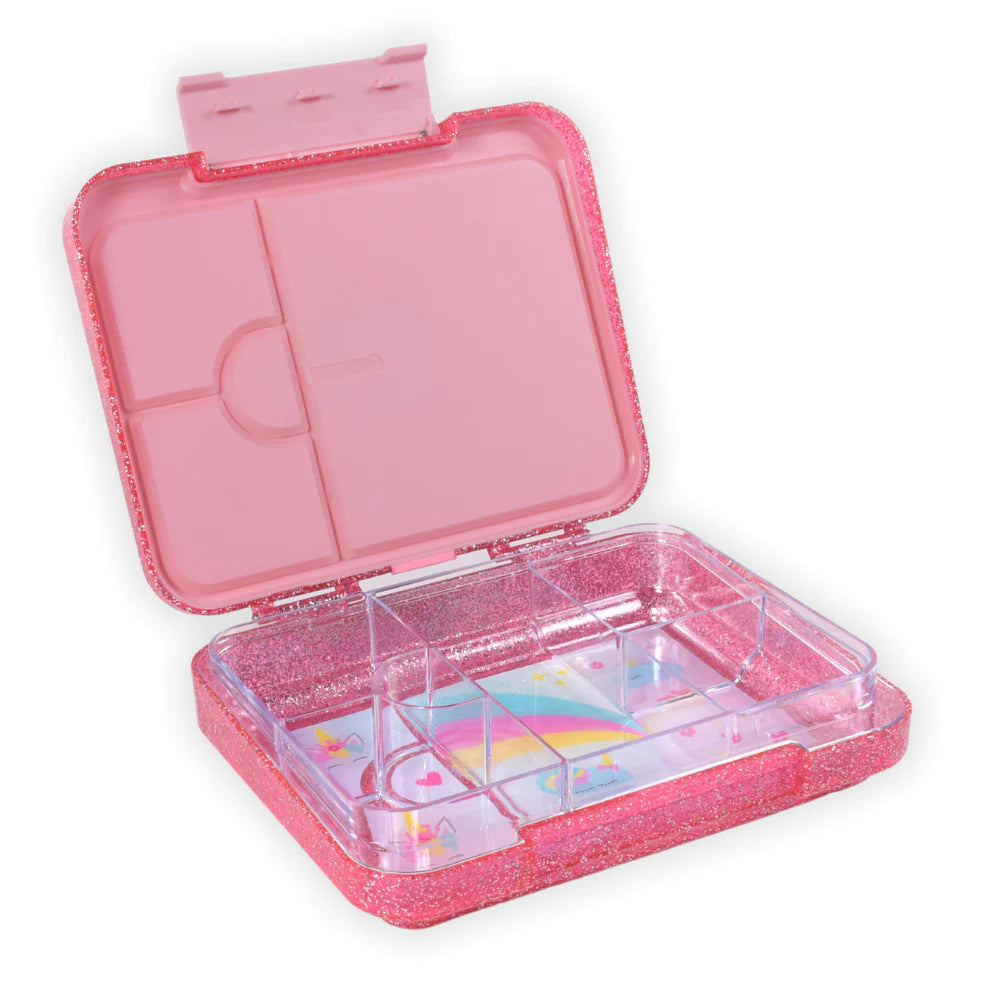 Large Bento Lunchbox- Pink Sparkle Unicorn