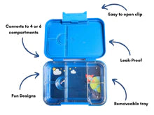 Medium Bento Lunchbox - Blue Rocket