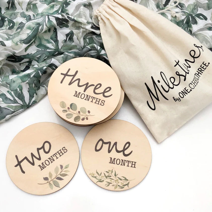 Foliage Baby /  Pregnancy Milestone Plaques