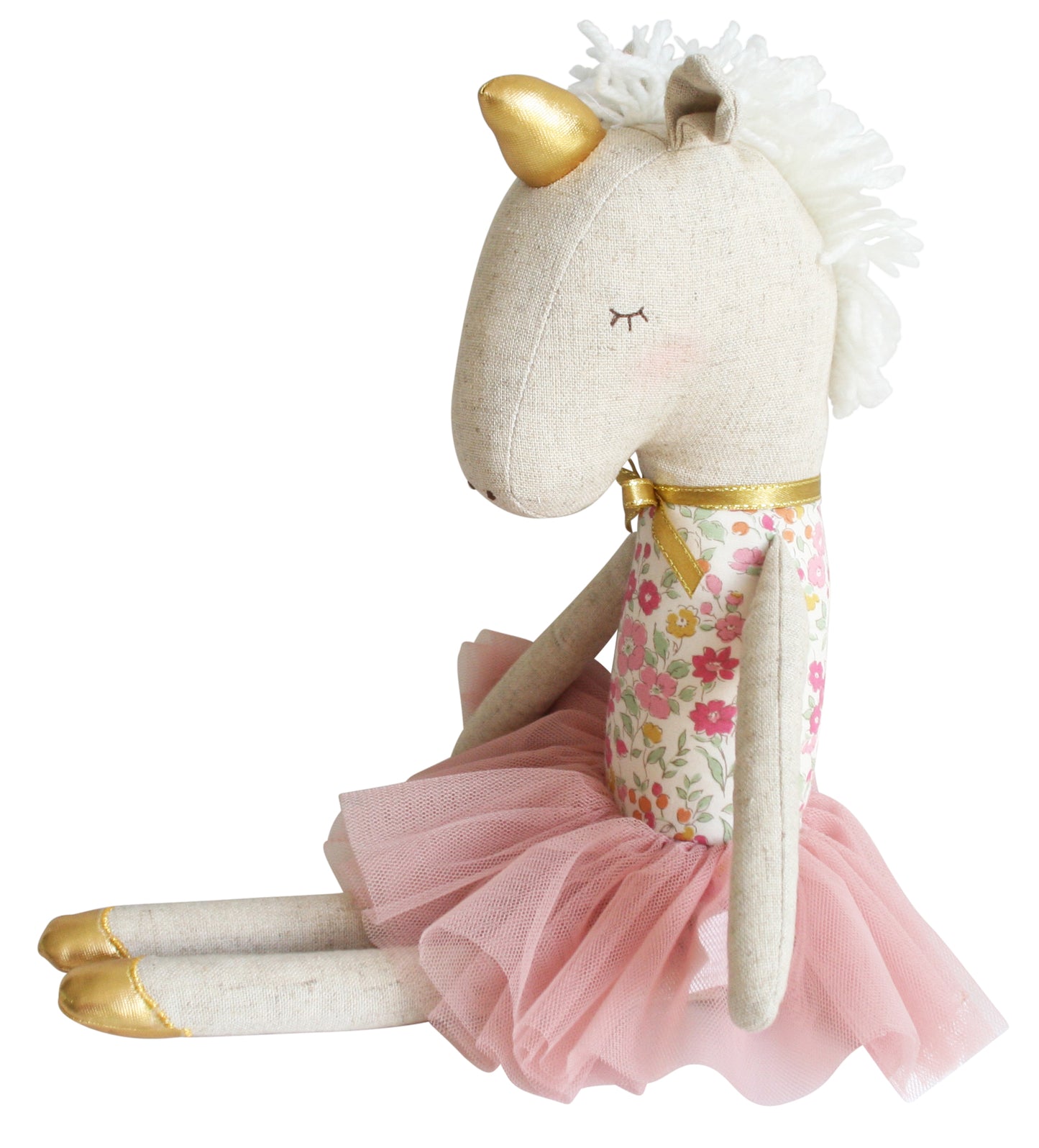 Yvette Unicorn Doll 43cm Rose Garden