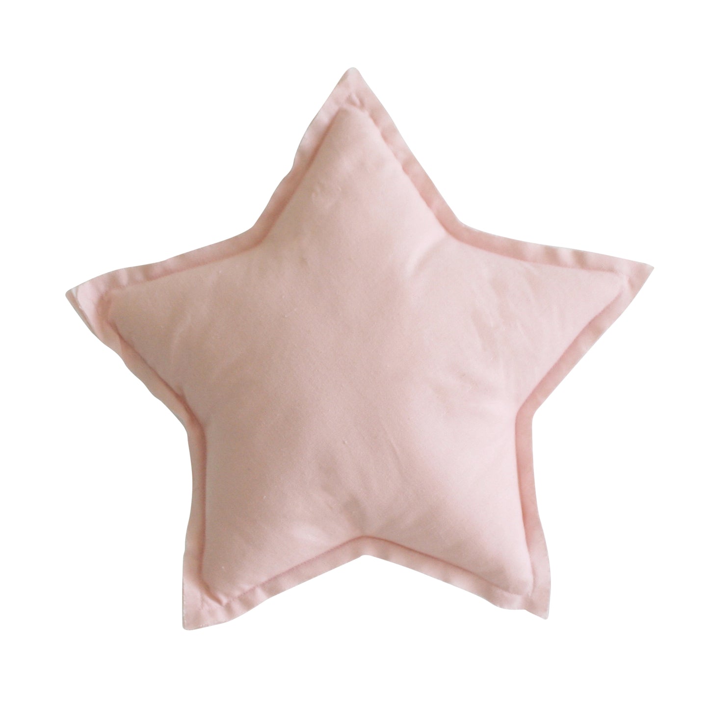 Linen Star Pillow 40cm Pink