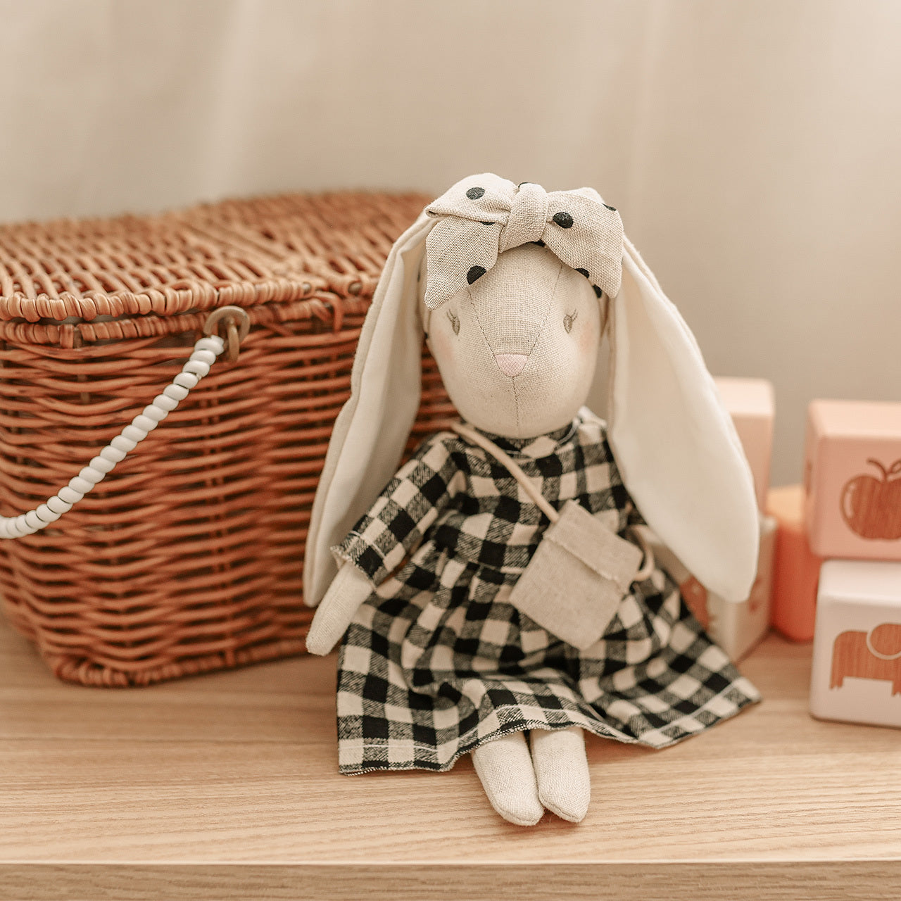 Mini Sofia Bunny Black Check