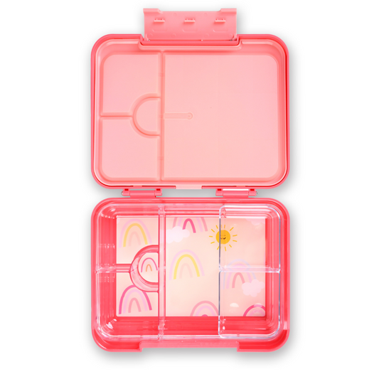 Large Bento Lunchbox - Rainbow Pink