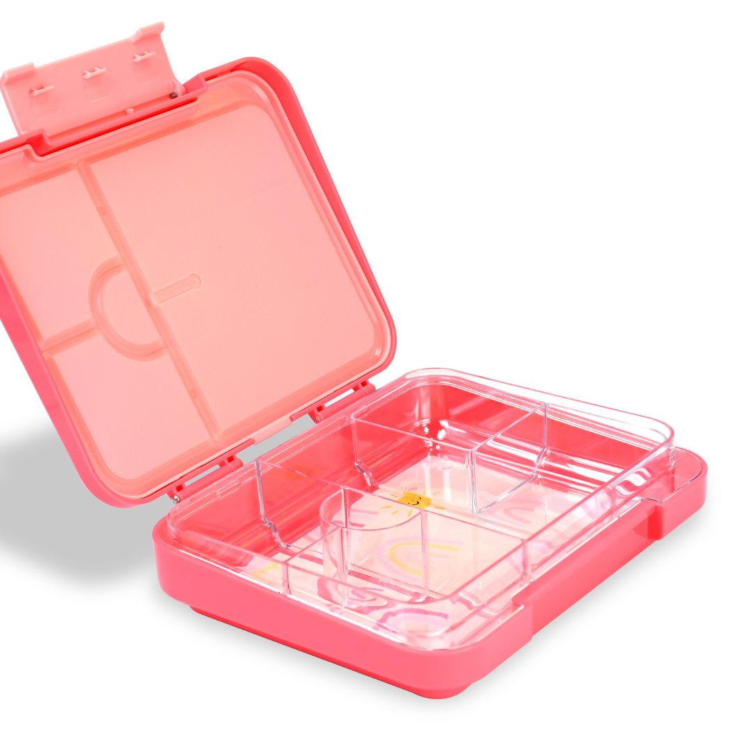 Large Bento Lunchbox - Rainbow Pink