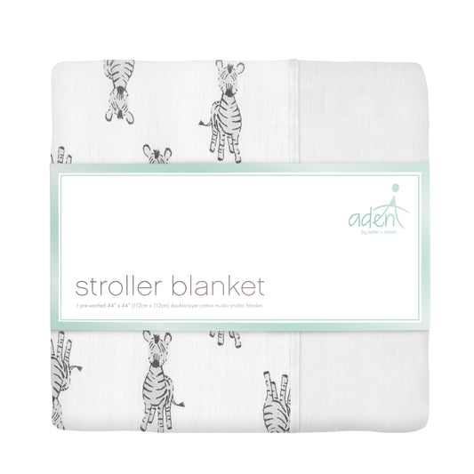 Safari Babes Zebra Classic Stroller Blanket