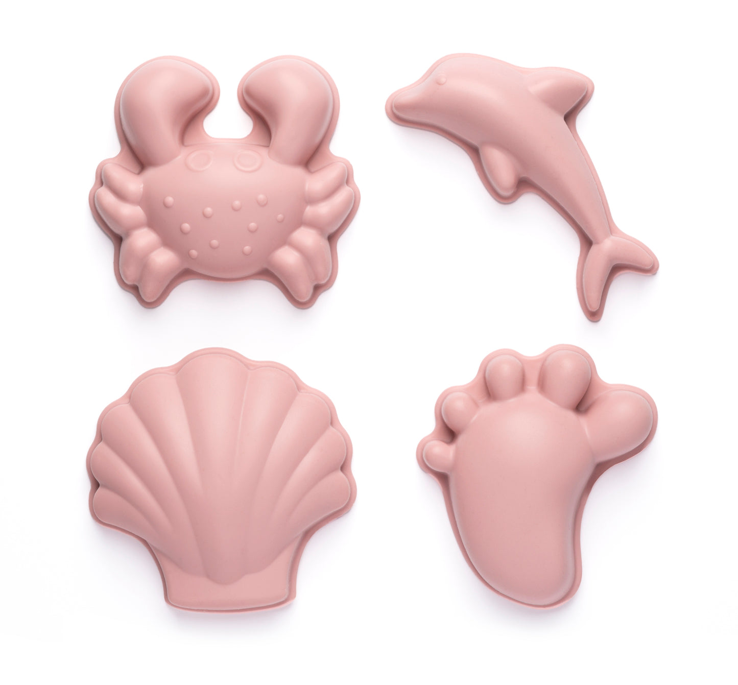 Scrunch Sand Moulds Set Dusty Rose