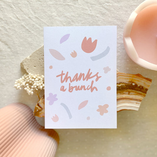 'Thanks A Bunch' Greeting Card