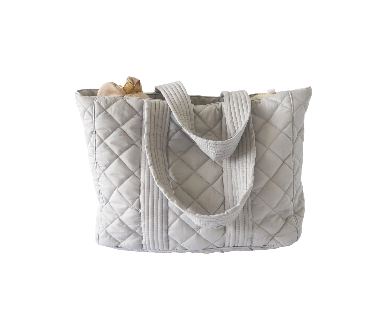 Quilted Nursing Nappy Bag - Dove