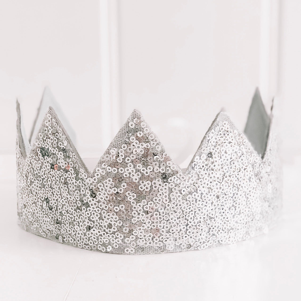 Sequin Crown - Silver